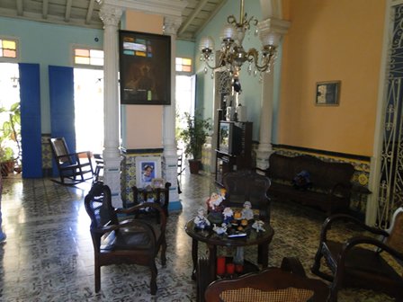 'Living room' Casas particulares are an alternative to hotels in Cuba.